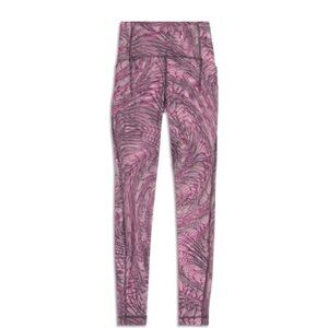 Lululemon Swift Speed High-Rise Tight Size 4 Sonic Pink Multi Leggings